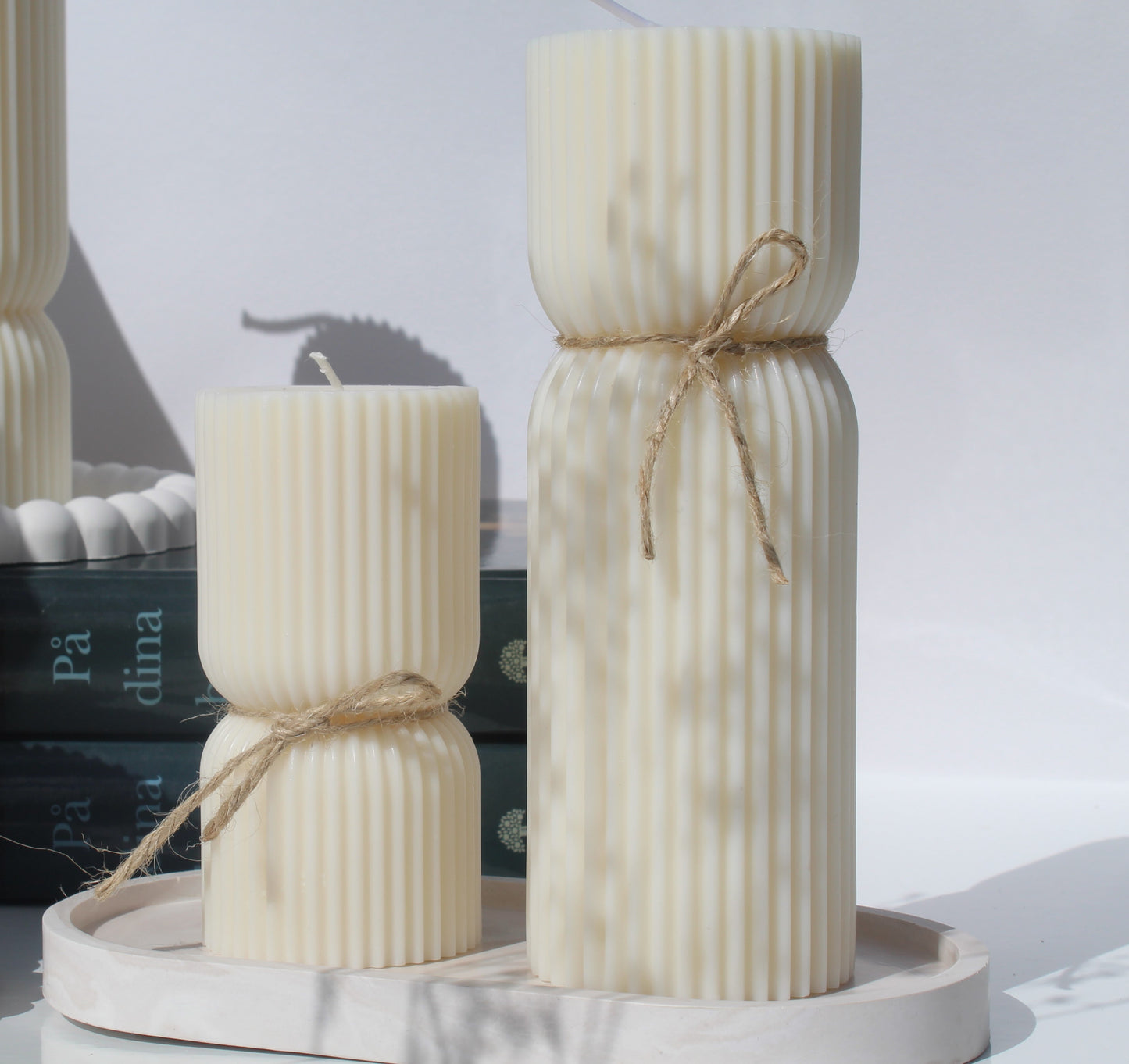 Lumen – Skulpturala blockljus i naturligt sojavax