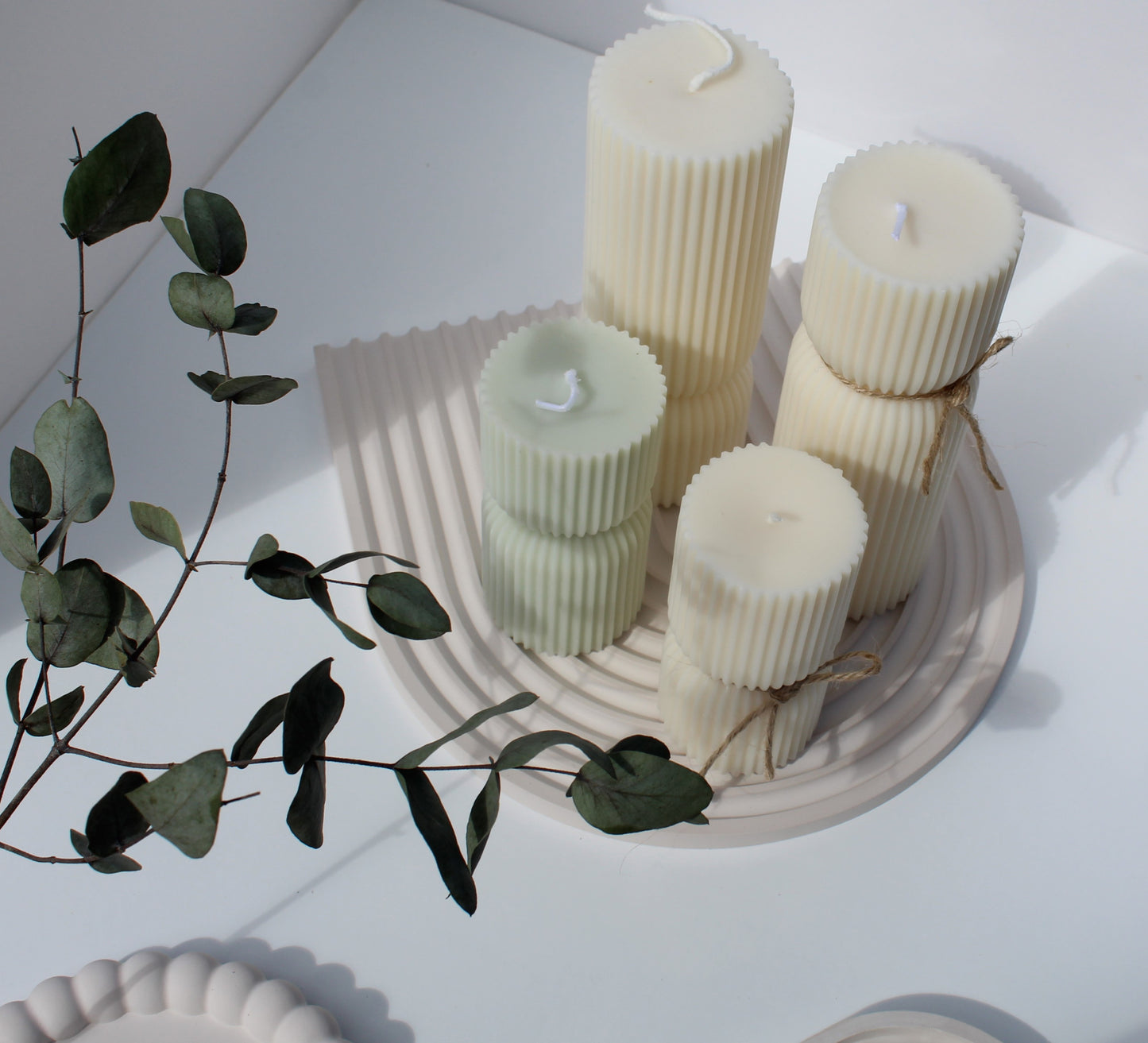 Lumen – Skulpturala blockljus i naturligt sojavax