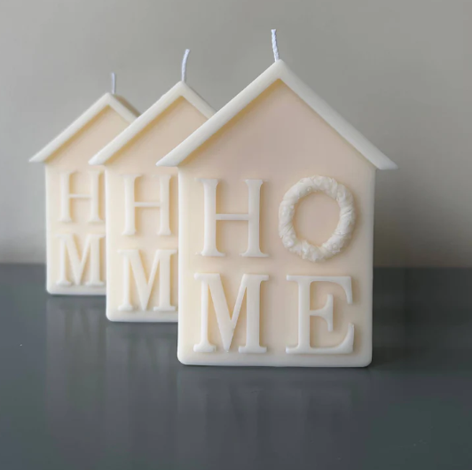 Noel – handgjort husformat blockljus i sojavax