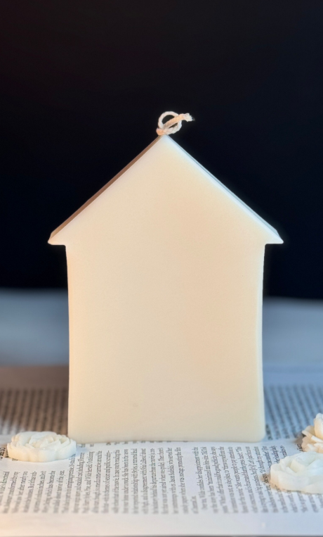 Noel – handgjort husformat blockljus i sojavax