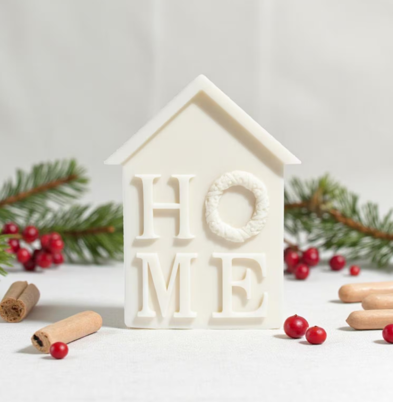 Noel – handgjort husformat blockljus i sojavax