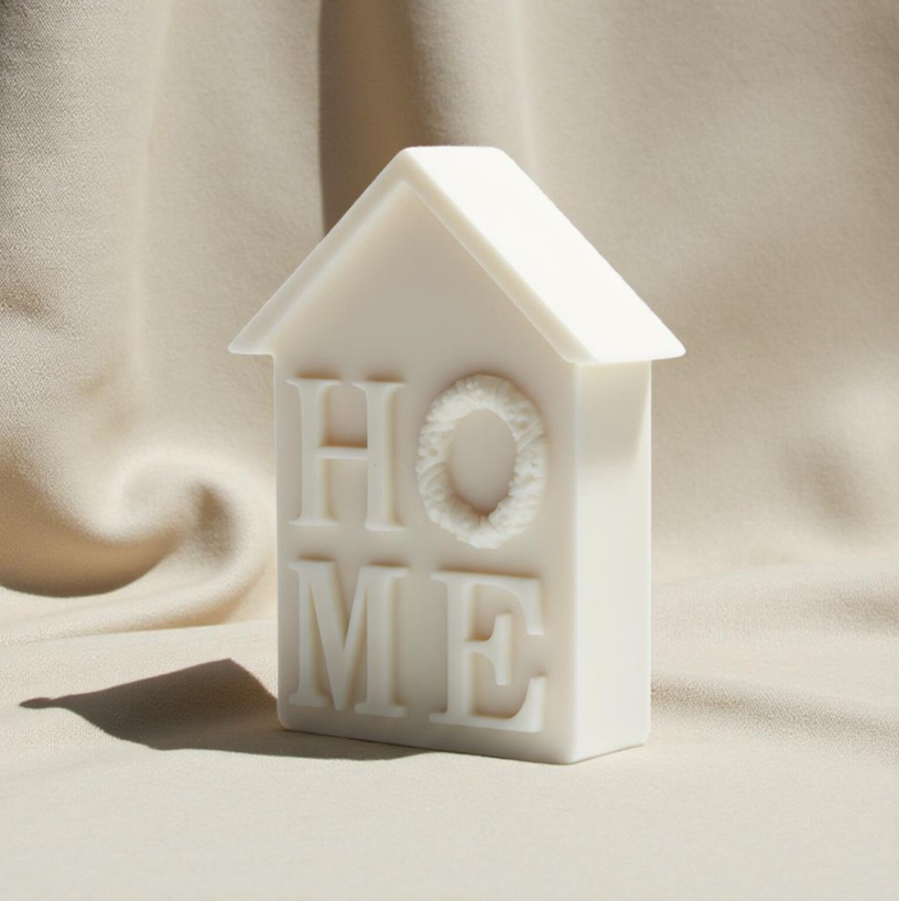 Noel – handgjort husformat blockljus i sojavax